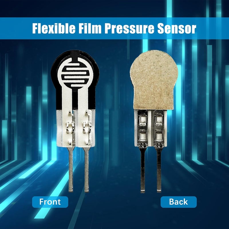 Flylin 2Pcs Thin Film Pressure Sensor, 20g-10Kg Flexible High Precise Force Sensing, Force Sensitive Resistor for Switch Smart Electronics Robot (FSR400) - Image 4